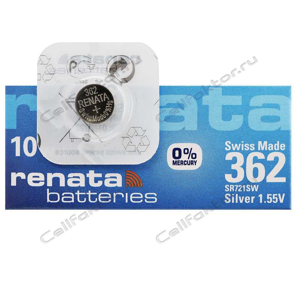 RENATA 362 BL-1 батарейка часовая серебряно-цинковая купить оптом в СеллФактор с доставкой по Москве и России