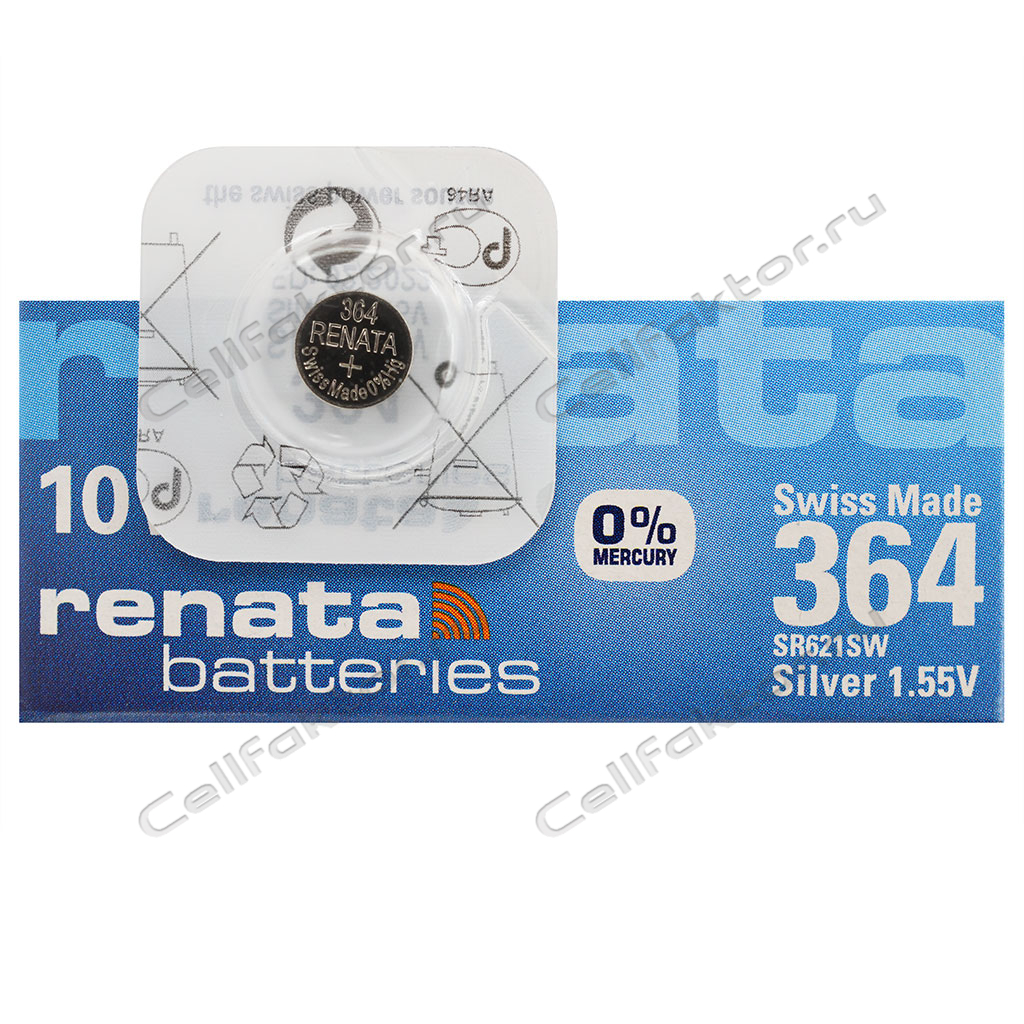 RENATA 364 BL-1 батарейка часовая серебряно-цинковая купить оптом в СеллФактор с доставкой по Москве и России