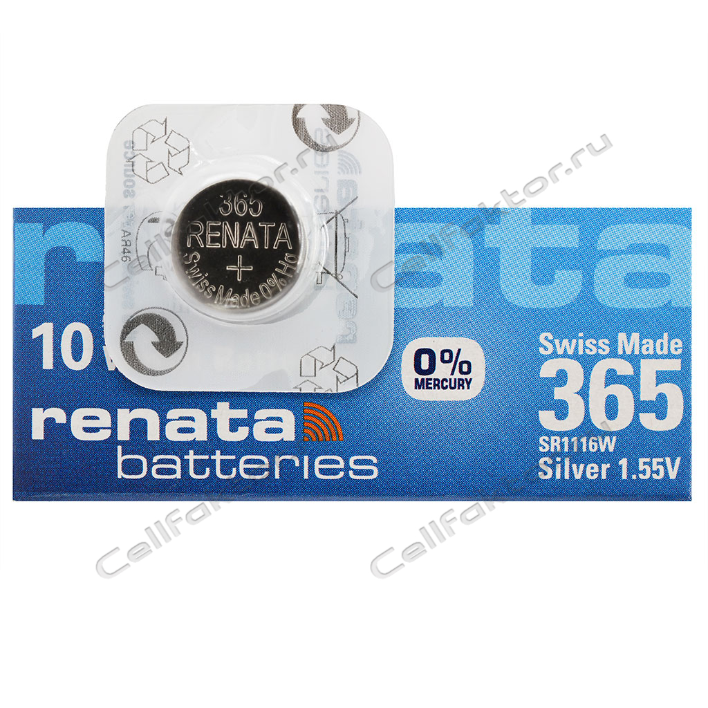 RENATA 365 BL-1 батарейка часовая серебряно-цинковая купить оптом в СеллФактор с доставкой по Москве и России