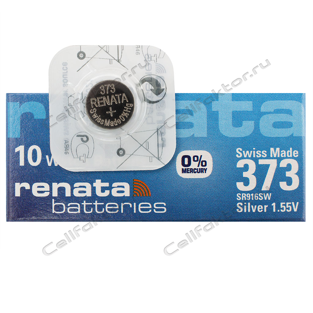 RENATA 373 BL-1 батарейка часовая серебряно-цинковая купить оптом в СеллФактор с доставкой по Москве и России