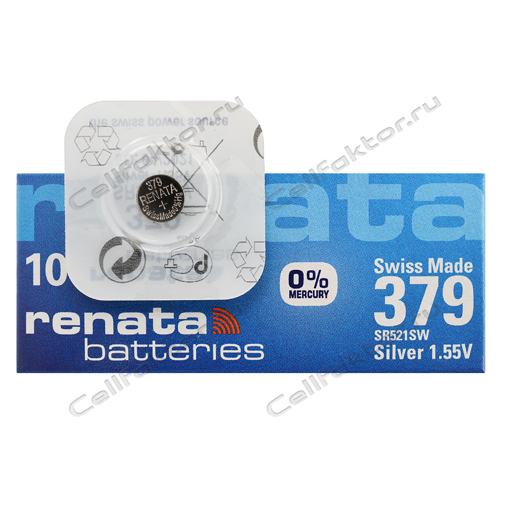 RENATA 379 BL-1 батарейка часовая серебряно-цинковая купить оптом в СеллФактор с доставкой по Москве и России