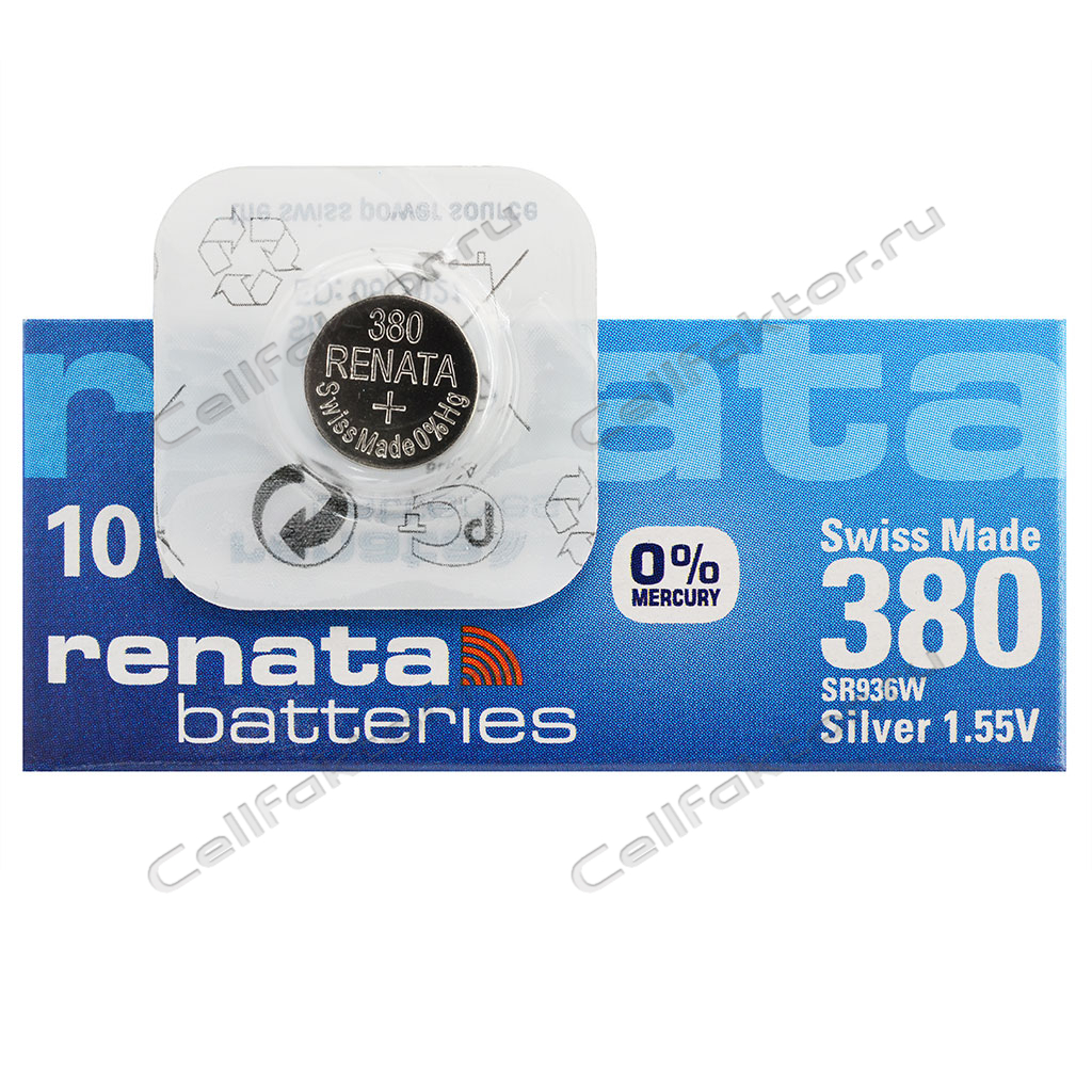 RENATA 380 BL-1 батарейка часовая серебряно-цинковая купить оптом в СеллФактор с доставкой по Москве и России