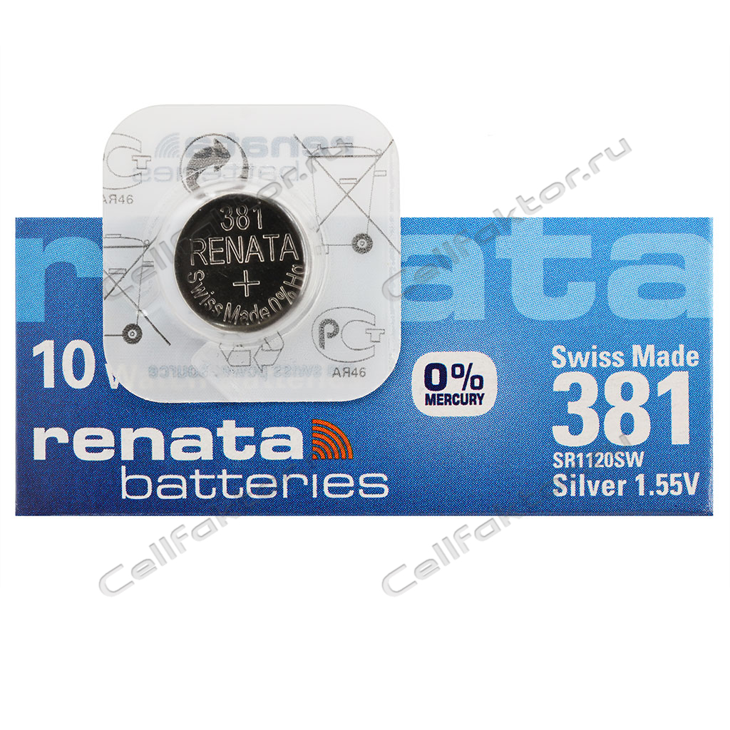RENATA 381 BL-1 батарейка часовая серебряно-цинковая купить оптом в СеллФактор с доставкой по Москве и России