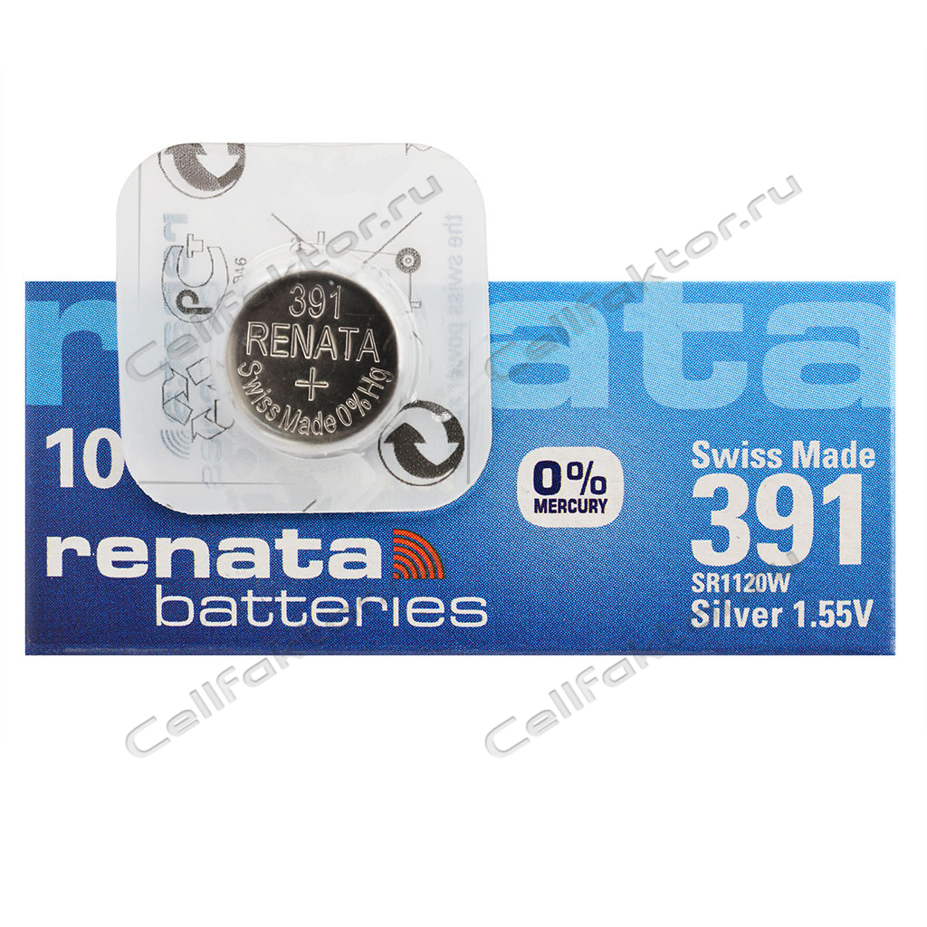 RENATA 391 BL-1 батарейка часовая серебряно-цинковая купить оптом в СеллФактор с доставкой по Москве и России