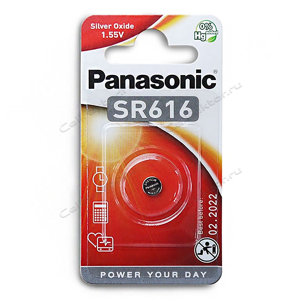 PANASONIC SR616 BL-1 батарейка часовая серебряно-цинковая купить оптом в СеллФактор с доставкой по Москве и России