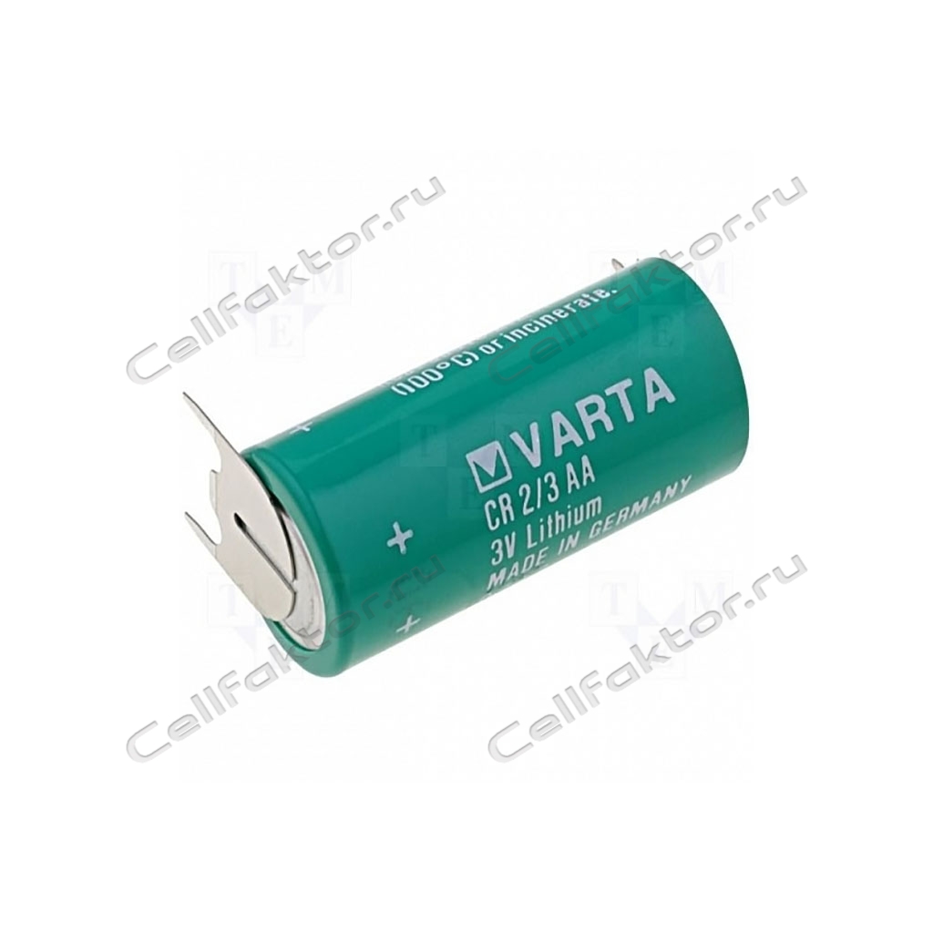 Батарейка литиевая VARTA CR2/3AA SLF с выводами купить в СеллФактор с доставкой по Москве и России