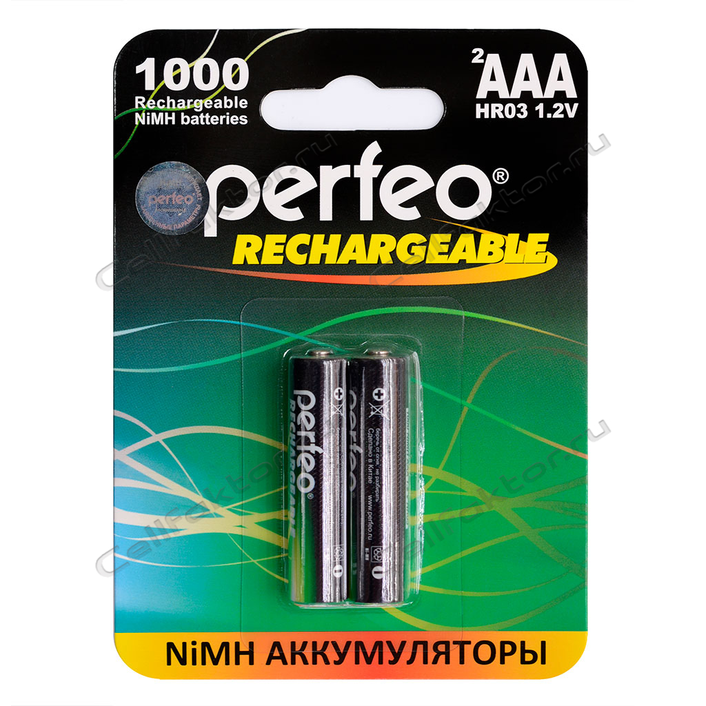 Perfeo AAA 1000mAh BL-2 аккумулятор никель-металгидрид Ni-MH купить оптом в СеллФактор с доставкой по Москве и России