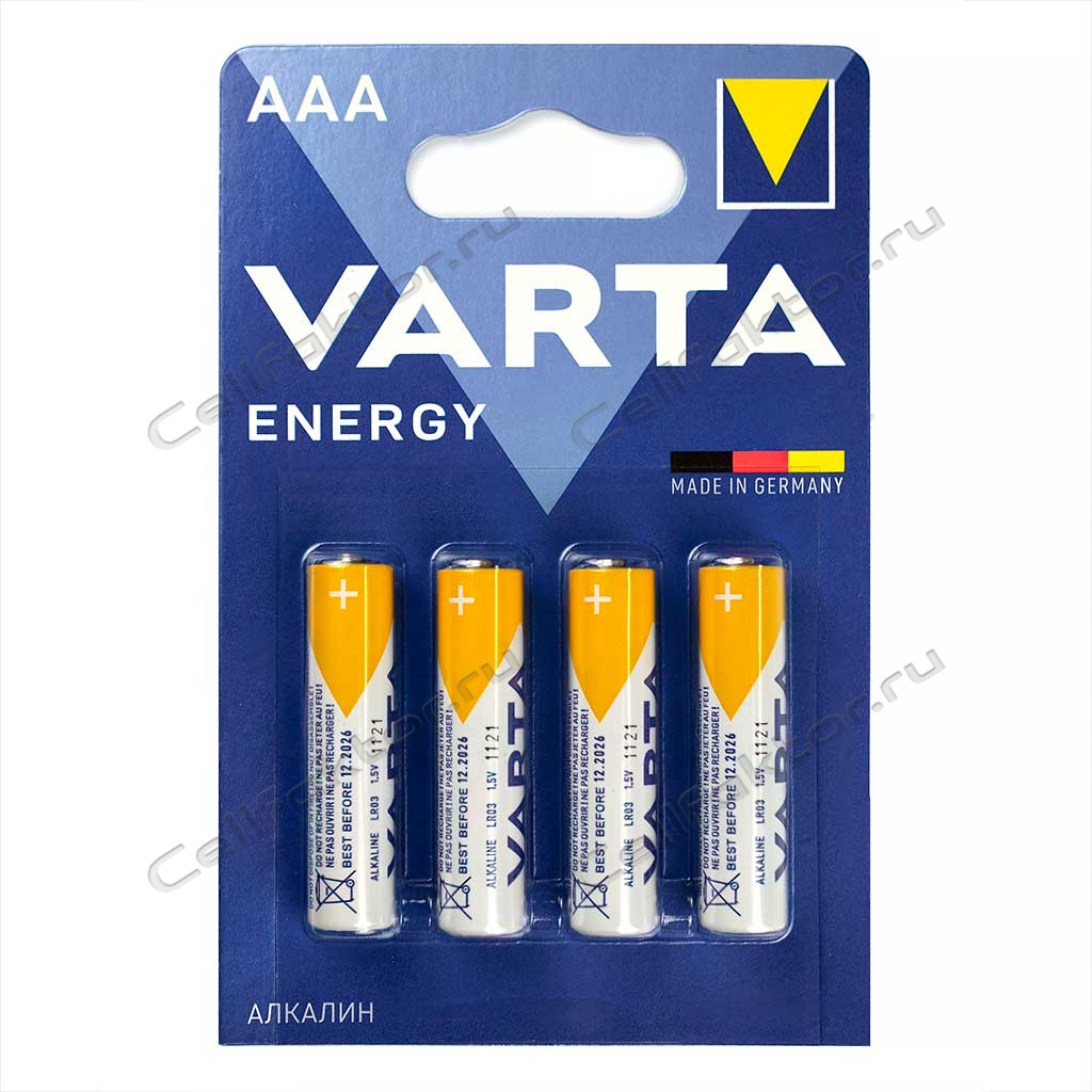 VARTA ENERGY 4103 LR03 батарейка алкалиновая купить оптом в СеллФактор с доставкой по Москве и России