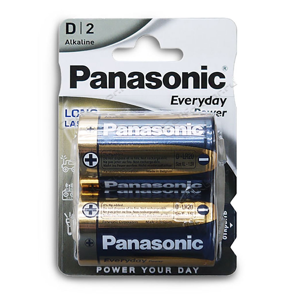 PANASONIC Everyday Power LR20 BL-2 батарейка алкалиновая купить оптом в СеллФактор с доставкой по Москве и России